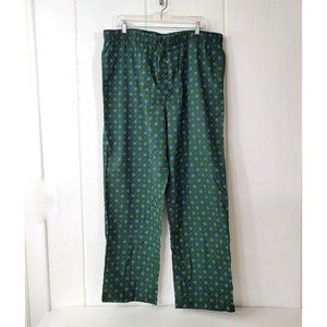 Stafford Green Poplin Sleep Pants